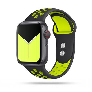 Tech-protect Softband Apple Watch 2/3/4/5/6/se 42/44mm Black/lime