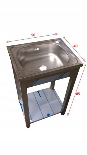 zlew 50x40x85 z półką