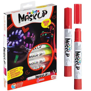 Kredki do twarzy 6 kolorów neonowych Carioca MaskUP