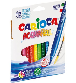 Pisak akwarelowy Aquarell 12 kolorów Carioca