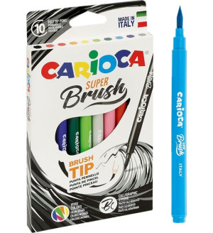 Pisak Brush Tip 10 kolorów Carioca