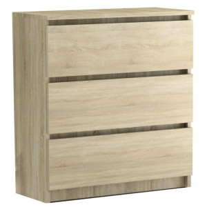 Komoda 3 szuflady LIRA 3S 70 cm dąb sonoma
