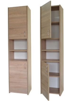 Słupek łazienkowy PAWEŁ 2D 40 cm dąb sonoma
