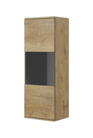 NEST W-1 witryna dąb lefkas/ czarny