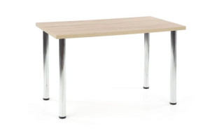 MODEX 120 stół kolor blat - dąb sonoma, nogi - chrom