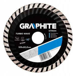 Tarcza diamentowa 125x22.2mm turbo GRAPHITE 57H634