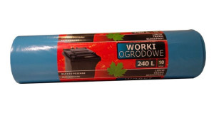 Worki ogrodowe trawa liście 240L 10szt SUPERMOCNE