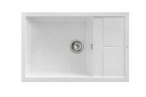 BERG CUADRADO zlew konglomerat biel 1-kom(lewa)+ociek BROWXL11L 1,0 OC