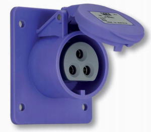 Gniazdo tablicowe 16A 3P 24V fioletowe IP44 363