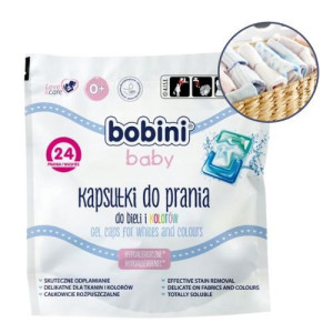 Kapsułki do prania Bobini Baby do bieli i kolorów 576 g (24 prania)