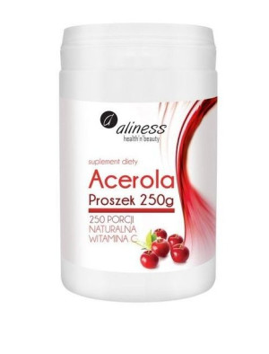 Aliness acerola proszek 250 g naturalna witamina C
