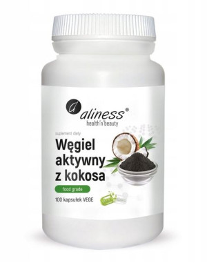 Aliness węgiel aktywny z kokosa 300 mg 100 kaps
