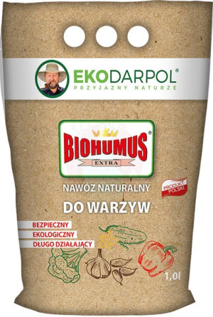 Biohumus extra do warzyw – nawóz sypki 1,0 L