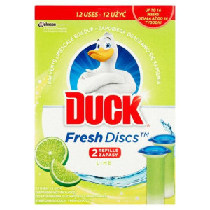 DUCK Fresh Discs LIME Krążek żelowy do WC Zapas
