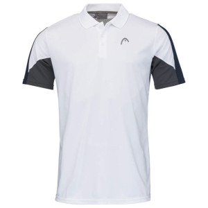 Koszulka do tenisa męska Head Club 22 Tech Polo Shirt white/dark blue - L