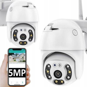 Kamera Zewnętrzna Bezprzewodowa Obrotowa Wifi 5mpx