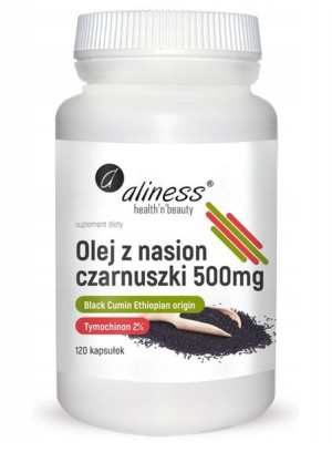 Aliness olej z nasion czarnuszki 500 mg 120 kap