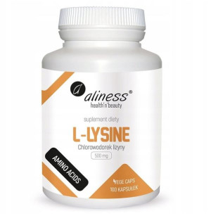 Aliness l- lysine chlorowodorek lizyny 500 mg 100k