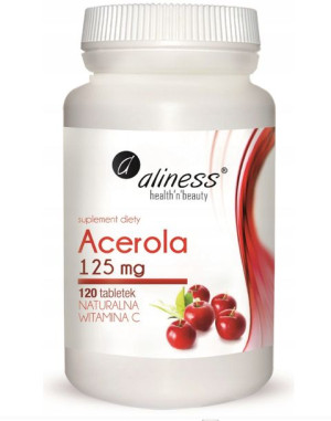 Aliness acerola 125 mg 120tab naturalna witamina C