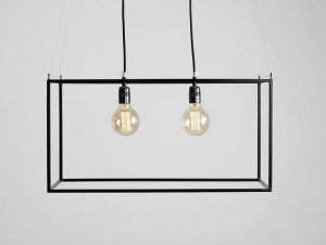 Czarna Lampa wisząca Suzanne - Loft