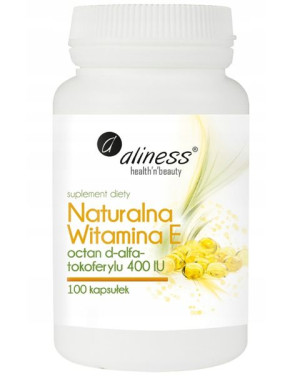 Aliness Witamina E Naturalna 400 IU 100 kapsułek