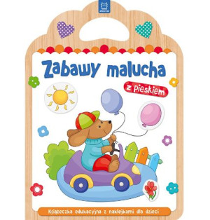 Książeczka edukacyjna Zabawy malucha + naklejki 2+