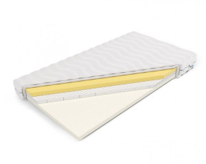Frankhauer Materac piankowy memory z lateksem Plastuś 60x120