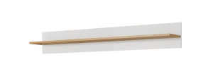 Wisząca Półka do pokoju salonu  138 cm ARLET  BIAŁY / DĄB GRANDSON