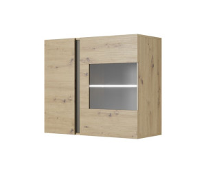 Wisząca Witryna Półki + Oświetlenie LED  ARLET DĄB ARTISAN