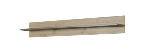 Wisząca Półka do pokoju salonu  138 cm ARLET DĄB ARTISAN / SZARY GRAFIT
