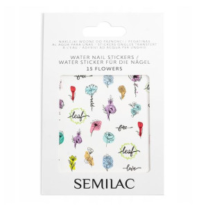 SEMILAC Naklejki wodne do paznokci Flowers 15