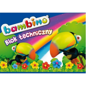 Blok techniczny BAMBINO A4 10kartek