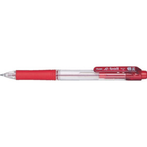 Dług.E-BALL BK-127B czer.pstr PENTEL