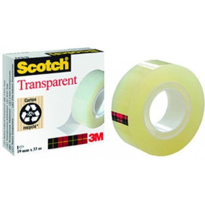 Taśma biurowa 19x33m przezroczysta 3M SCOTCH 550 w folii XA004839446