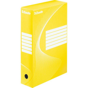 Pudełka archiwizacyjne ESSELTE BOXY 80mm żółte 128413