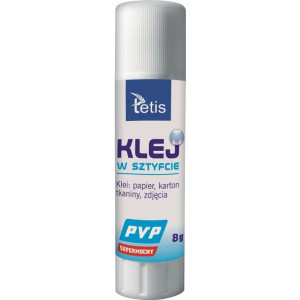 Klej w sztyfcie PVP 8g. BG112-E TETIS