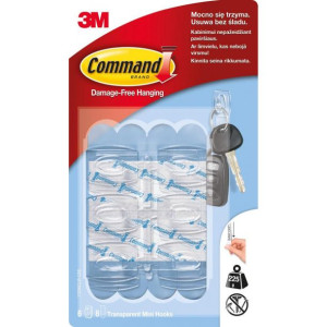 Haki COMMAND 6szt +8pasków samoprzylepnych 3M-XA00483747 17006