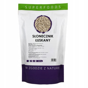 SŁONECZNIK ŁUSKANY 1000g wysoka jakość 1kg