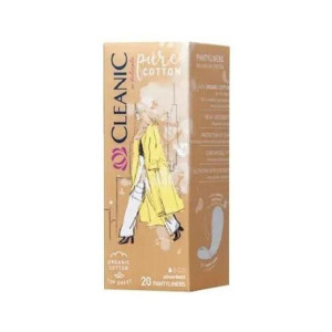 CLEANIC Pure Cotton, wkładki higieniczne dla kobiet, 20 szt.