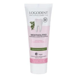 Logodent Menthol Free, żel ziołowy d/zęb rozmaryn i szałwia bez fluoru 75ml