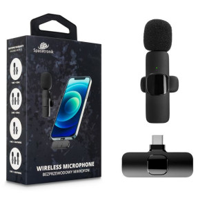 Bezprzewodowy mikrofon krawatowy do telefonu USB-C