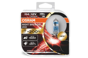 Żarówka H4 60/55w 12v Night Breaker 200 +200% Duo Box 2 Sztuki