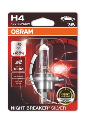 Żarówka H4 60/55w 12v Night Breaker Silver +100% Blister