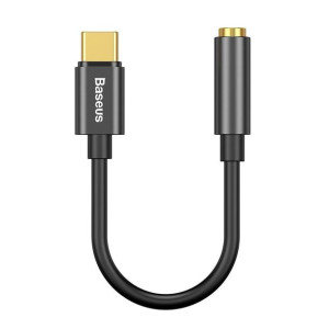 Baseus ADAPTER TYPE-C TO JACK 3.5MM czarny