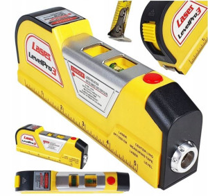 Poziomica Laser-owa Z Miarką Miara 250cm Led Laser