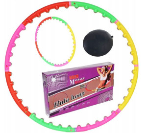 Hula hop z kulkami Iso Trade 100 cm wielokolorowy