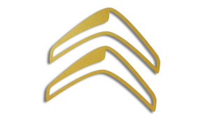 Wycinana naklejka CITROEN logo złota