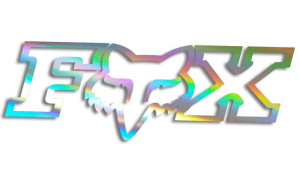 Wycinana naklejka FOX #3 holograficzna