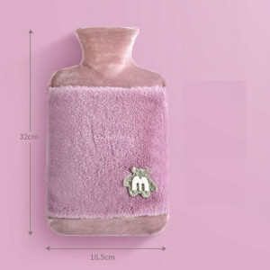 Pluszowy termofor na wodę, termofor w sweterku 2L