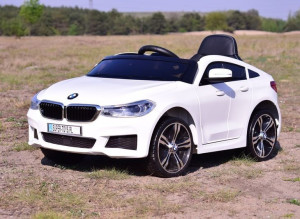 Auto samochód pojazd na akumulator BMW 6 GT Biały